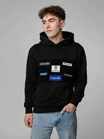 Худи унисекс Patch Catcher, черное