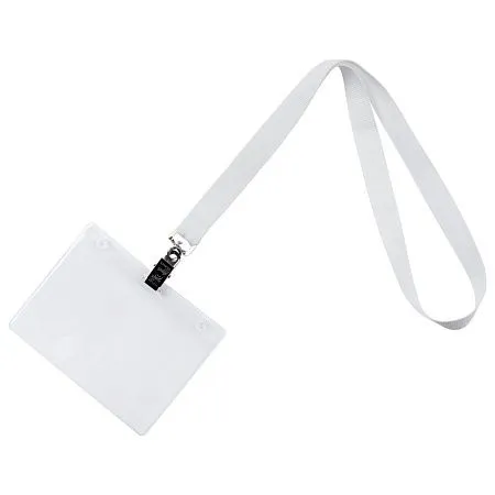 Лента для бейджа Neckband, белая