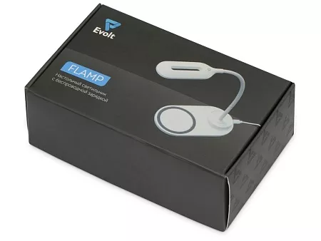 Настольный светильник с беспроводной зарядкой Flamp