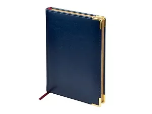 Ежедневник датированный А5 Sidney Nebraska на 2026 год, с золотым срезом и уголками