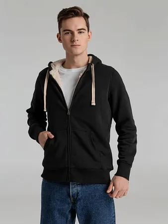 Толстовка унисекс на молнии SHERPA 280, черная