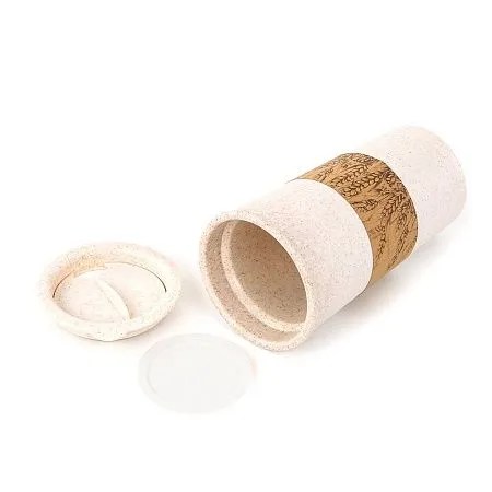 Термостакан с двойной стенкой Flathat, бежевый