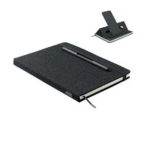 A5 notebook with phone holder