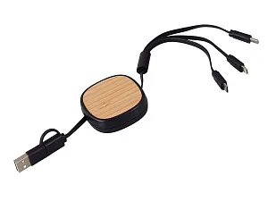 Универсальный кабель с ретрактором 3-в-1 Retrax