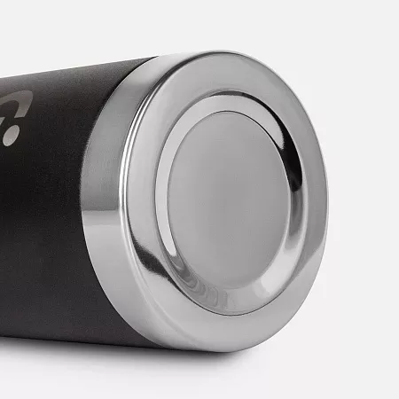 Термос Relaxika 1000 со стикерпаком, черный