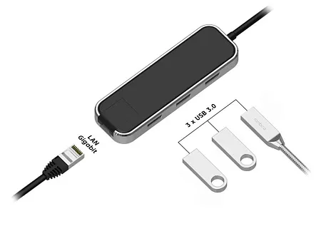 Хаб USB Type-C 3.0 Chronos