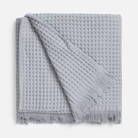 Плед вафельный Elenglect, светло-серый