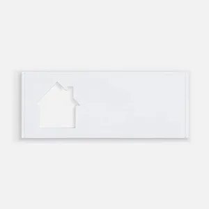 Лейбл из ПВХ с вырезом «Дом», белый