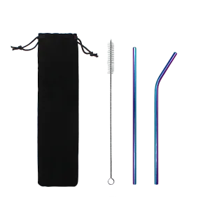 Набор многоразовых трубочек гальванических Оnlycofer Х black