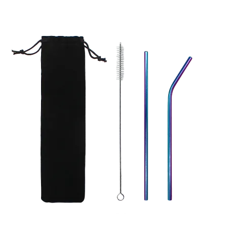 Набор многоразовых трубочек гальванических Оnlycofer Х black