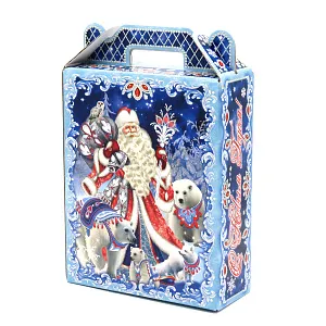 №4 ЗИМУШКА-ЗИМА С ДЕДОМ МОРОЗОМ 700 грамм новогодний подарок классический