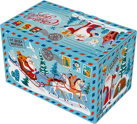 БАУЛ ПОСЫЛКА "ЧЕБУРАШКА" (ВЕРЕВОЧНЫЕ РУЧКИ) ЛИЦЕНЗИЯ