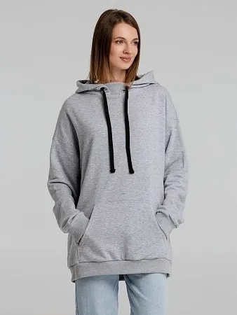 Худи оверсайз «Чистая Соль», серый меланж