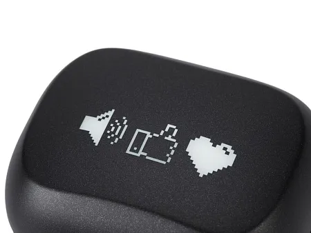 Беспроводные наушники с шумоподавлением ENC и подсветкой лого Lites с гравировкой