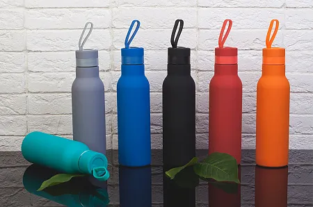 Бутылка для воды "Фитнес", покрытие soft touch, 0,7 л.