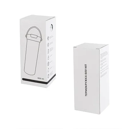 Термокружка "Pinta" 600 мл, покрытие пудра