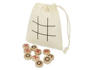 Деревянная игра в крестики-нолики в мешочке Whorl