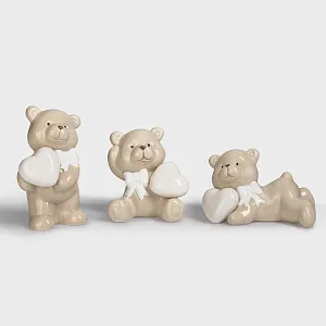 Набор миниатюр "Плюшевые мишки" (3 штуки)