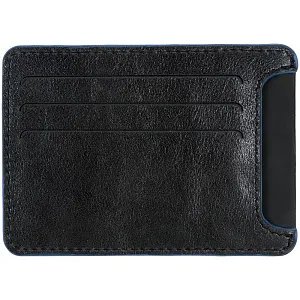 Чехол для карточек Arrival, черный с синим