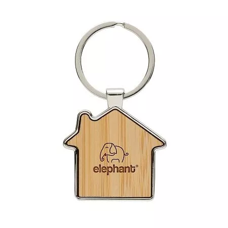 Брелок из переработанного цинка и бамбука с подвеской RCS