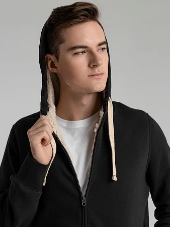 Толстовка унисекс на молнии SHERPA 280, черная