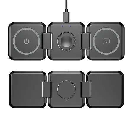 Складная беспроводная (15W) зарядная станция "Flip" с MagSafe