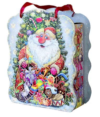 №7 КОРОБКА ЕЛОЧКА 1500 грамм новогодний подарок классический