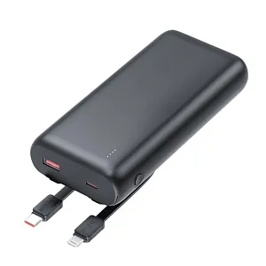 Внешний аккумулятор Goliath с быстрой зарядкой (до 22,5W), 20000 mAh, черный