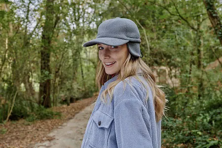 Бейсболка "SNOW FLAP STOPPER-S", тёмно-серый, 100% переработанный полиэстер, 230 г/м2