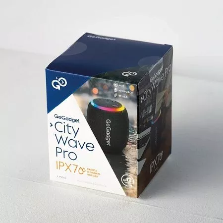 Беспроводная колонка c подсветкой CityWave Pro, черная