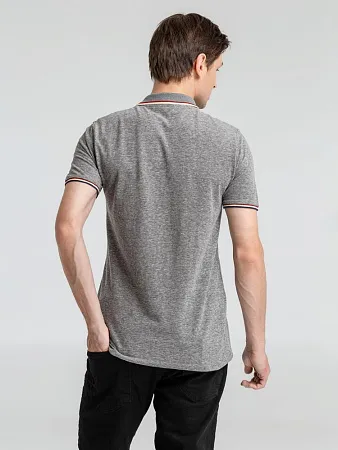 Рубашка поло мужская PANAME MEN, черный меланж