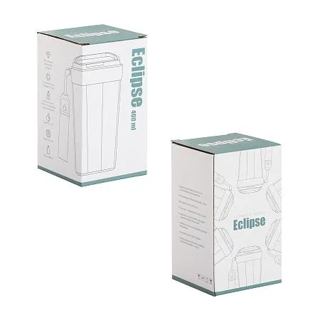 Термостакан "Eclipse" 400 мл, покрытие пудра, синий