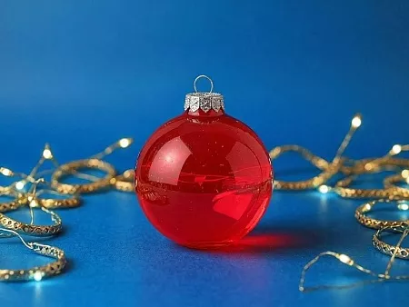  Стеклянный елочный шар Frozi