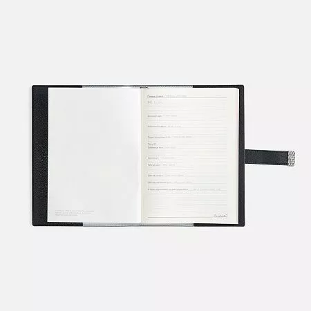 Ежедневник Repute, недатированный, черный