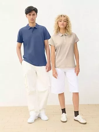 Рубашка поло женская Pulse Women, бежевая (льняная)