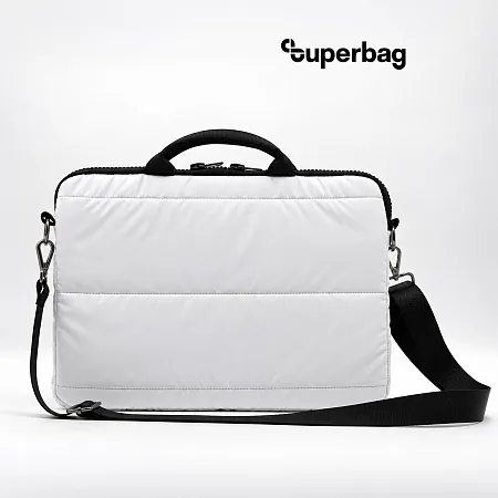 Сумка для ноутбука Superbag Bubble, стёганая, на молнии, с регулируемой лямкой