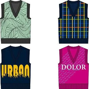 Жилет оверсайз Tricksy Net на заказ, акрил