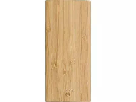 Внешний беспроводной аккумулятор из бамбука Bamboo Air, 10000 mAh