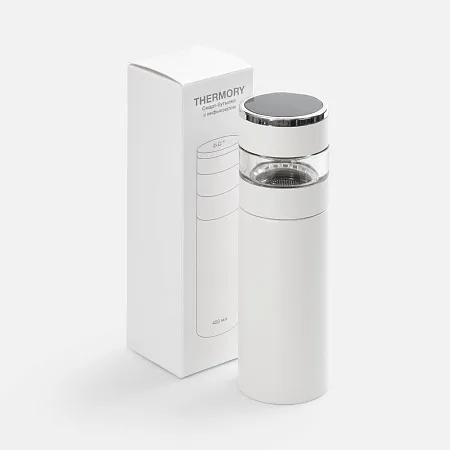 Смарт-бутылка с инфьюзером Thermory, белая