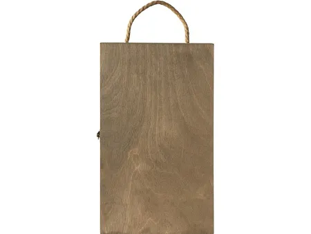 Коробка подарочная из массива дерева Two-bottle box