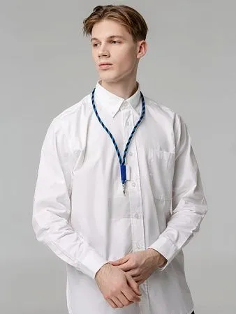 Шнурок для бейджа Tube Long, белый