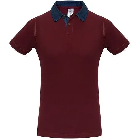 Рубашка поло мужская DNM Forward бордовая