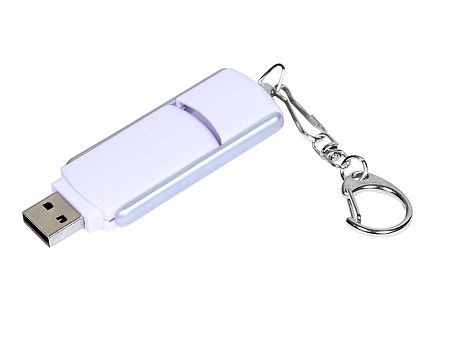 USB 2.0- флешка промо на 16 Гб с прямоугольной формы с выдвижным механизмом