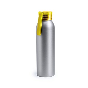 Бутылка для воды TUKEL, желтый, 650 мл,  алюминий, резина
