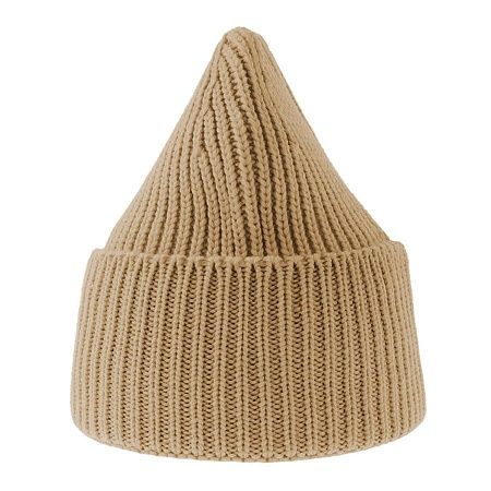 Шапка OAK рельефной вязки, с отворотом, из пряжи Polylana®