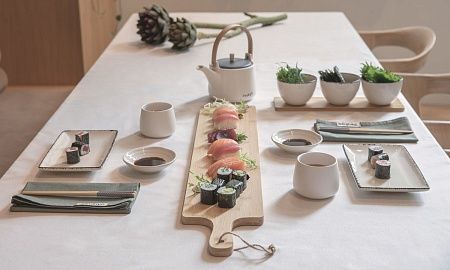 Набор для сервировки Ukiyo из 3 предметов с бамбуковым подносом
