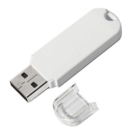 USB flash-карта UNIVERSAL (16Гб), белая, 5,8х1,7х0,6 см, пластик