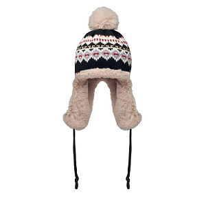 Knitted beanie with ear flap