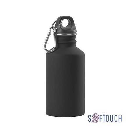Бутылка для воды "Финиш", покрытие soft touch 500 мл