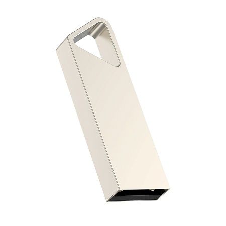 USB flash-карта SPLIT (32Гб), серебристая, 3,6х1,2х0,5 см, металл
